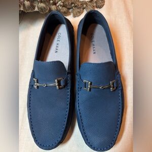 Cole Haan Men's Navy Slip-On Loafers